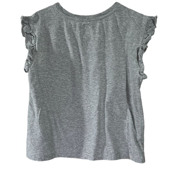 Gymboree Girls Kindness Matters Ruffle Sleeve Tee Gray Size L 10-12 - Picture 6 of 10